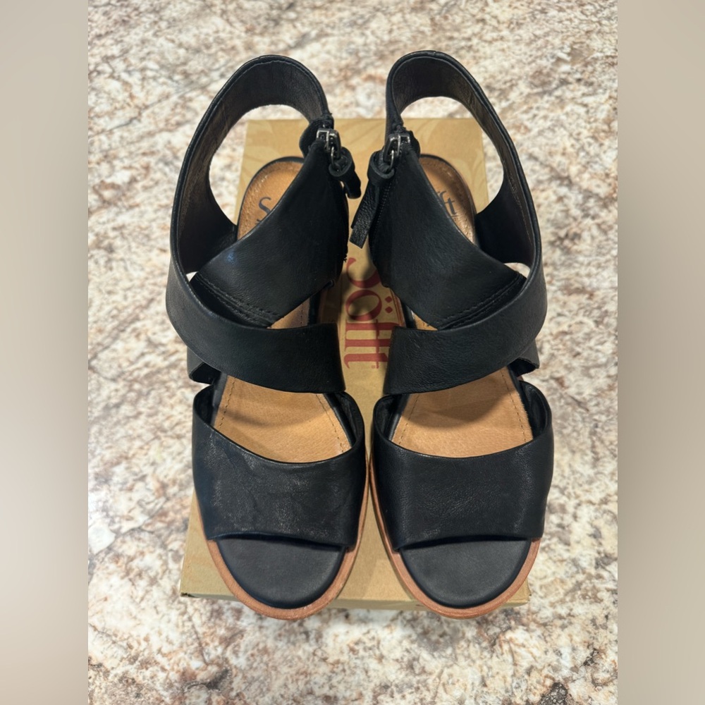 Sofft Women's Camille Heeled Sandal Black size 7.5